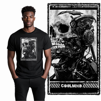 Coolmind U4 Streetwear Cool Print Exclusive Graphic T shirt fo men 100% Cotton Big Size vintage BLACK men's novelty tee shirt