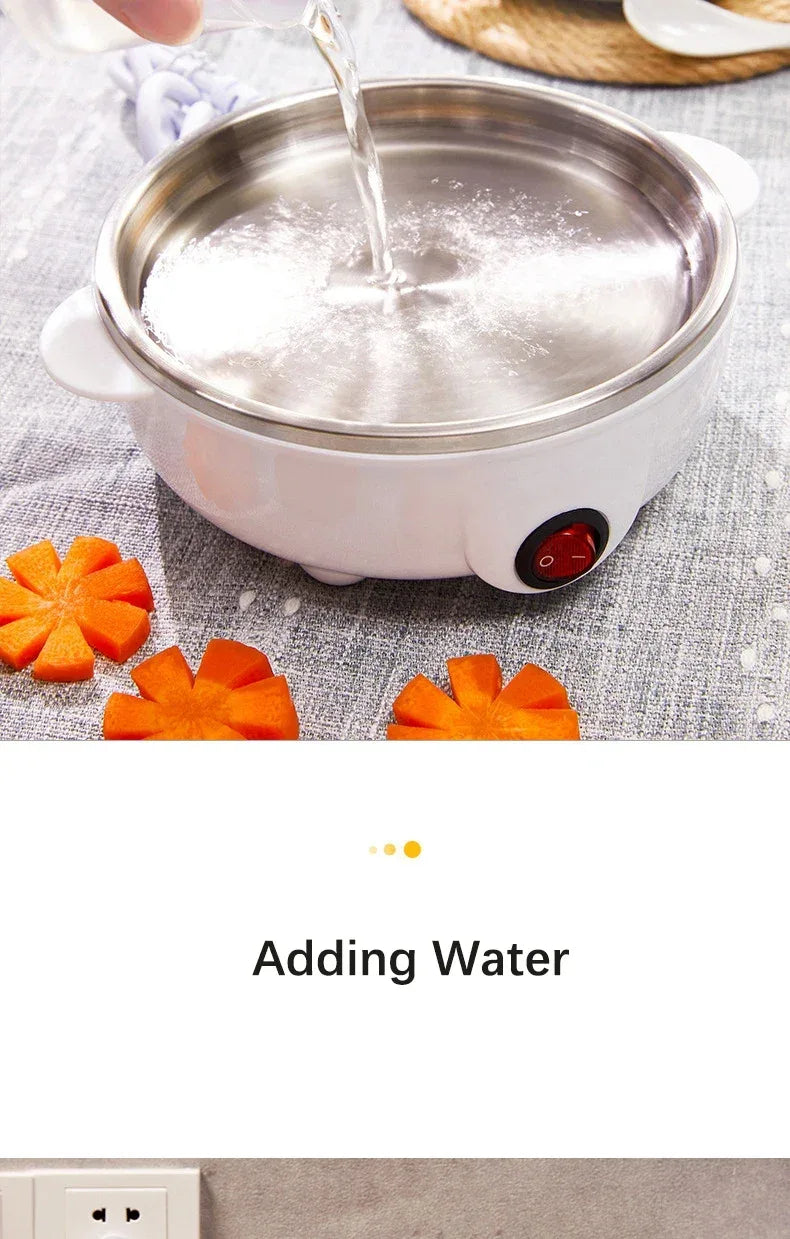 Egg Cooker Multifunctional Electric Egg Boiler Double Layers Egg Cooker Mini Steamer Poacher Kitchen Cooking Breakfast Machine
