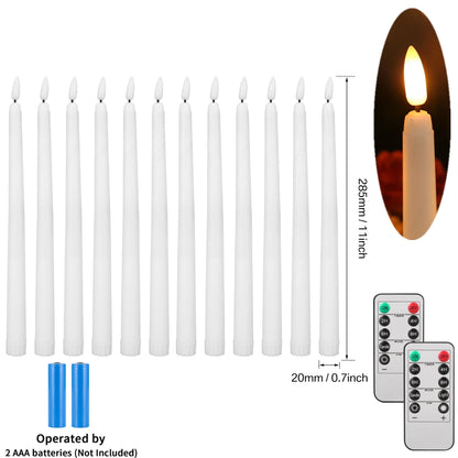 Lot de 6 bougies décoratives LED sans flamme, à piles, avec télécommande et minuterie, pour la maison, les fêtes et les mariages.