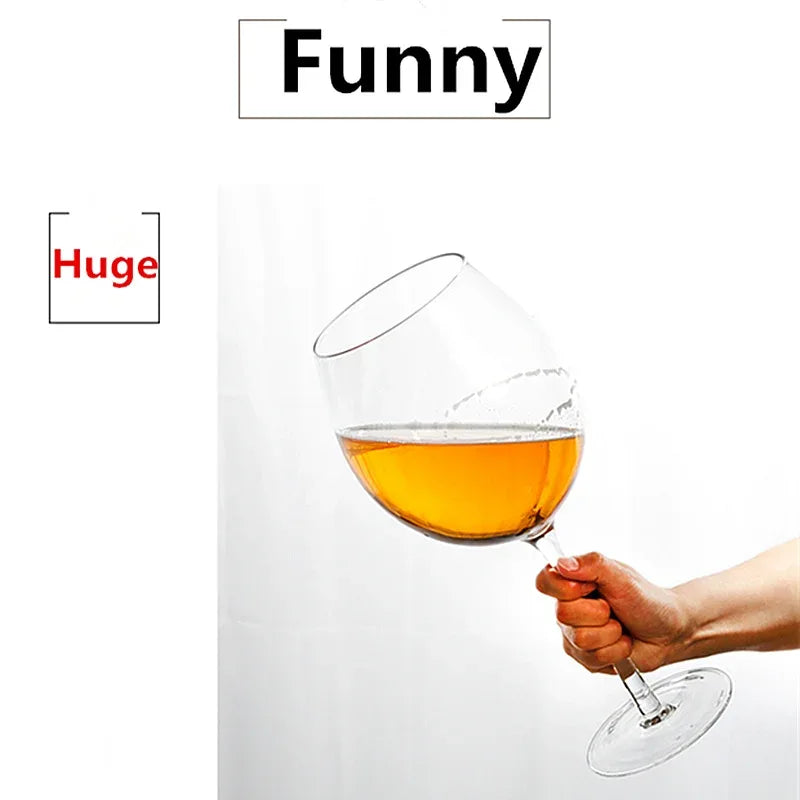 Extra Large 3000ML 106 Oz Giant Wine Glass And Beer Mug Combo for Whiskey Parties Birthdays Weddings - Liquor Glass