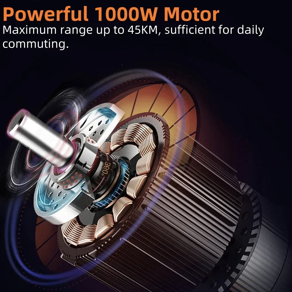 ATSANT Adult Electric Scooter 31/35km/h 500W/1000W 35KM/50KM Long Range 8.5/10Inch Tyre 10.5/14.5Ah Large Battery Kick Scooter