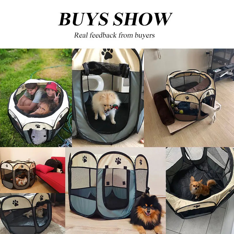 S/M/L Cat Delivery Room Detachable Summer Pet Tent Outdoor Dog Bed Folding Dog Fance Cat Nest Dog Enclosure Cage for Cats Dogs