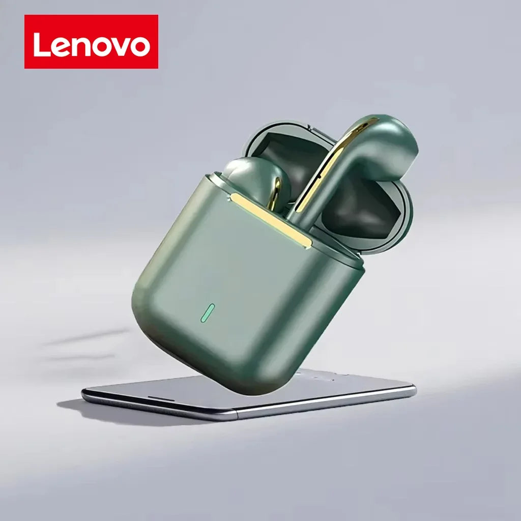 Lenovo Wireless Earphones, HiFi in-Ear Stereo with Microphone, Waterproof, Bluetooth, Touch Control, Noise Cancellation