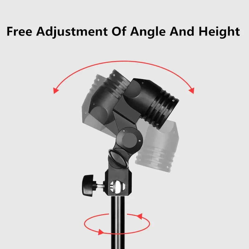 85W LED Photographic Lighting Bulbs E27 Base Lamp With Remote Control Dimmable Daylight Bulb For Photo Studio Softbox