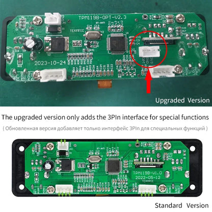 UNISIAN LCD Digital Audio Player Bluetooth MP3 Player Decoder Board 128*64 DOTS LCD USB SD BT FM Music Player Module TPM119B