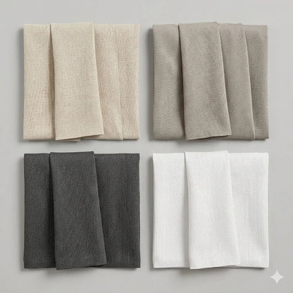 Jinchan Single Panel Faux Linen Blackout Curtain, Metal Grommet Top Room Darkening Drapes, Thermal Insulated Shield(Grey/Beige)