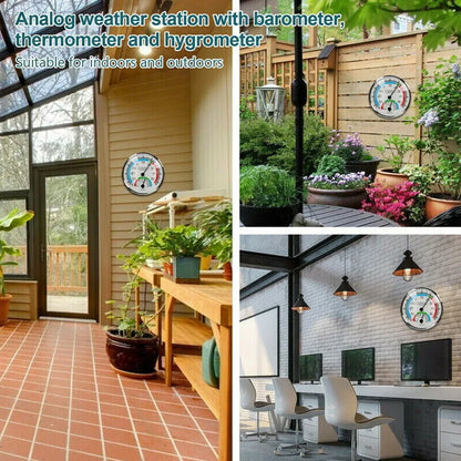 Thermometer Hygrometer Thermo Analog Humidity Temperature Meter Indoor Outdoor Climate Control Garden Thermometer