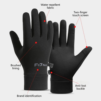 GTUBIKE Autumn Winter Outdoor Cycling Gloves Gym Fitness Sports Running Warm Touch Screen Nonslip Gloves Motorcycle Gloves