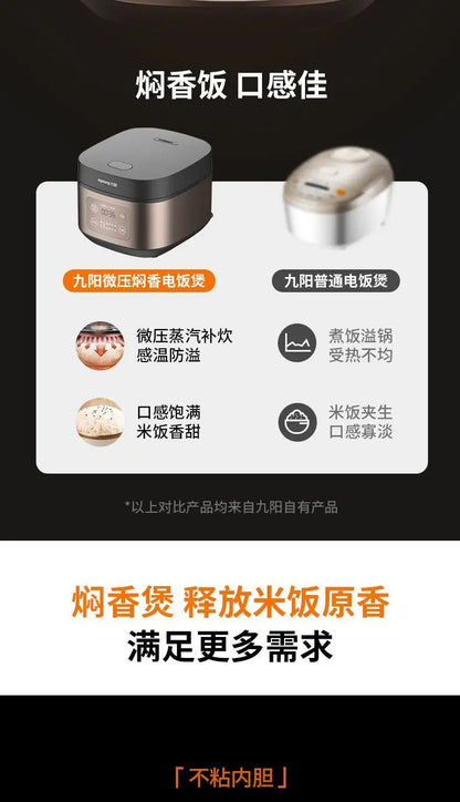 Electric rice cooker, fully automatic, household smart rice cooker, multi-functional non-stick steaming cooking fast cooking.