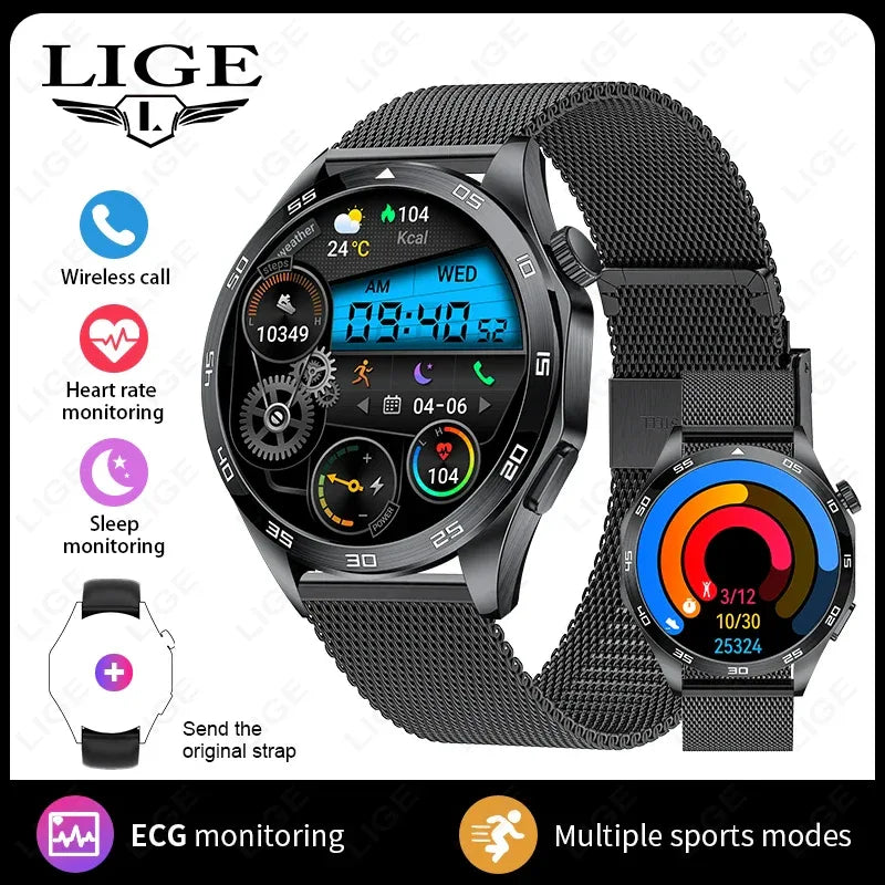 2025 Smart Watch Men Watch 4 Pro+ 1.50 Inch HD Screen Bluetooth Call ECG Heart Rate Health Monitoring Smartwatch For Android IOS