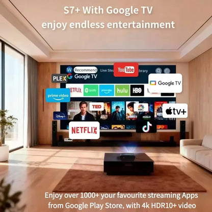 4200 ANSI 4K UHD Projector Smart Android 14 Google TV Video Beamer 2.4G+5G WiFi6 TOF Auto Focus Dual Speaker Home Theater 2026