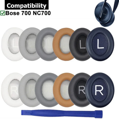 Replacement Ear Pads Earpads Cushion Kit Earmuffs Headband Repair Parts for Bos 700 NC700 Noise Cancelling Wireless Headphones