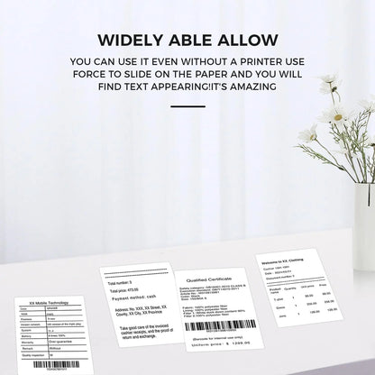 Durable 50x80mm Circle Thermal Paper - Phomemo M110 Printer Compatible Stickers