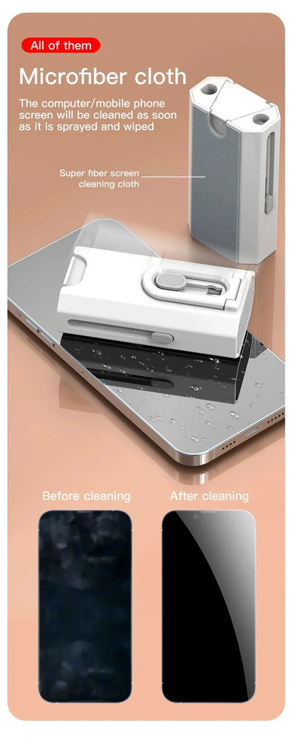 Keyboard Cleaning Kit 8 In 1 Laptop PC Cleaner With Keycap Puller Multifunctional Keyboard Brush Cleaning Set For Camera