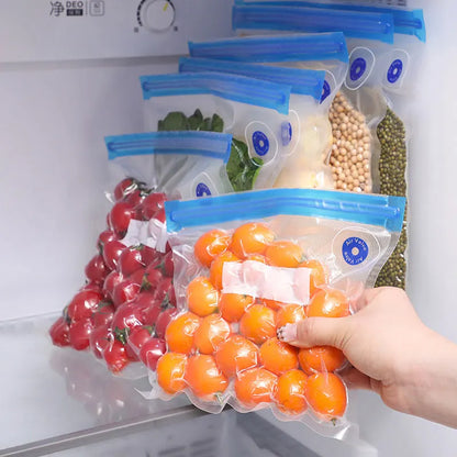 Reusable Vacuum Storage Bags 3D Printer Filament Electric Vacuum Pump Air Valve Pump Sealing Vegetables Food Storage Zipper Bag