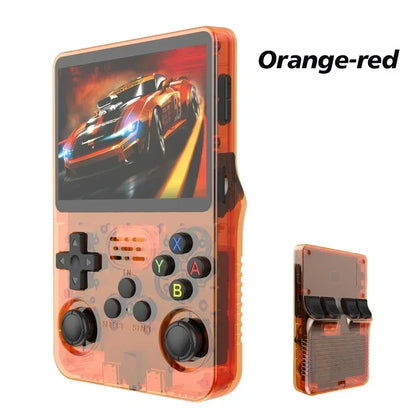 R36S Retro Handheld Video Game Console Arkos System 3.5 Inch IPS Screen 128GB Portable Pocket Game Player for Kids