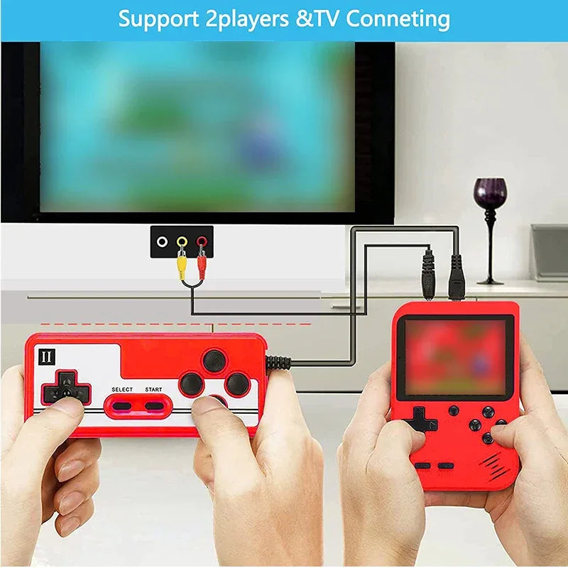 Built-in 400 FC Games with Portable Case 3.0 Inch LCD Screen Video Game Player Kids Boys Gift for Retro Handheld Game Console