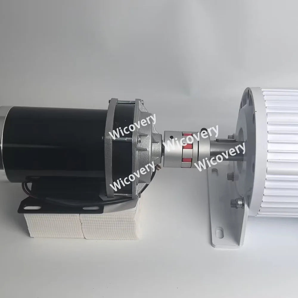 Low Noise 380V 5000W 10KW 20KW 30KW Permanent Magnet Generator With 48V 60V 24V DC Motor Complete Set Power Generator System