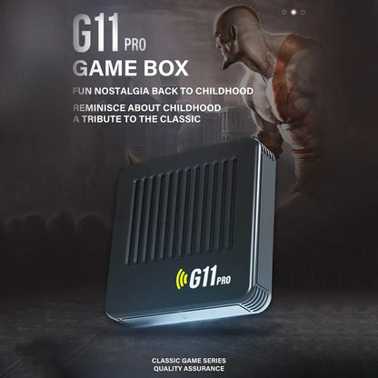 G11 Pro Video Game Box Built in 10000+ Retro Games Retro Game Box 4K HDMI-Compatible Output with 2.4G Wireless Dual Controllers