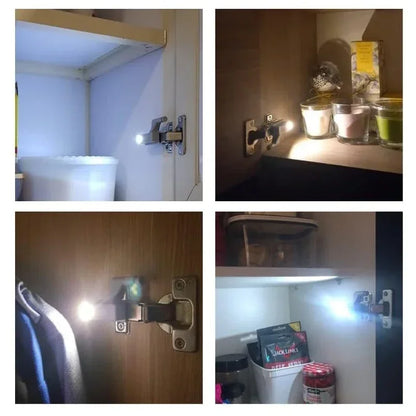 Universal LED Inner Hinge Lamp Cabinet Induction Lights Wardrobe Cupboard Sensor Lights Bedroom Kitchen Closet Night Lamp