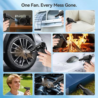 ADINKAM 120000RPM Turbo Jet Fan 205g Portable Mini Eco-friendly Air Duster for Car House Outdoor Industrial Multi-Cleaning Tools