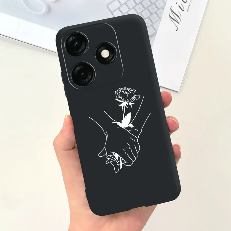 For Tecno Spark 20 Case Spark 20C BG7n Prety Girls Butterfly Painted Phone Case For Tecno Spark 20 Pro Spark20 C Soft TPU Fundas