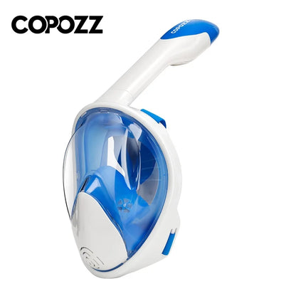 COPOZZ Scuba Underwater Hunting Diving Mask Anti Fog Snorkel Mask Breathing for Gopro Camera Men Women Full Face Mask Adult