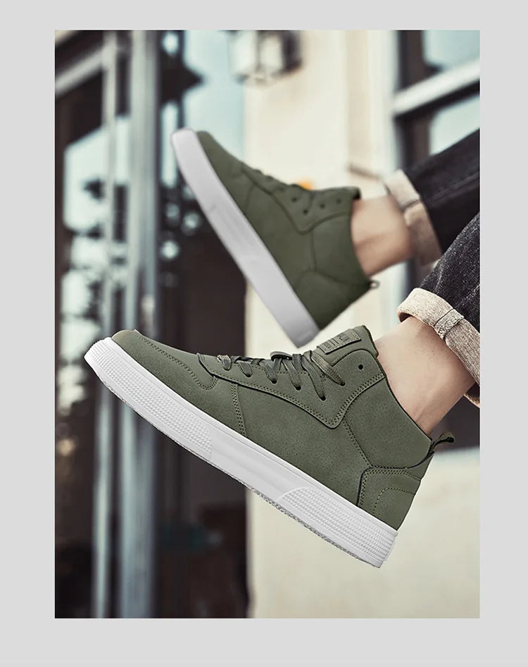 Brand Men's Vulcanzed Shoes Platform High Top Man Sneakers Lightweight Male Running Shoes Breathable Comfort Casual Sport Shoes
