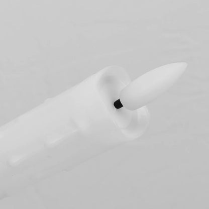 Lot de 6 ou 12 bougies coniques ivoire sans flamme à LED, effet scintillant, avec télécommande, mèche 3D, fonctionne sur piles, décoration de Noël, fenêtre ou mariage