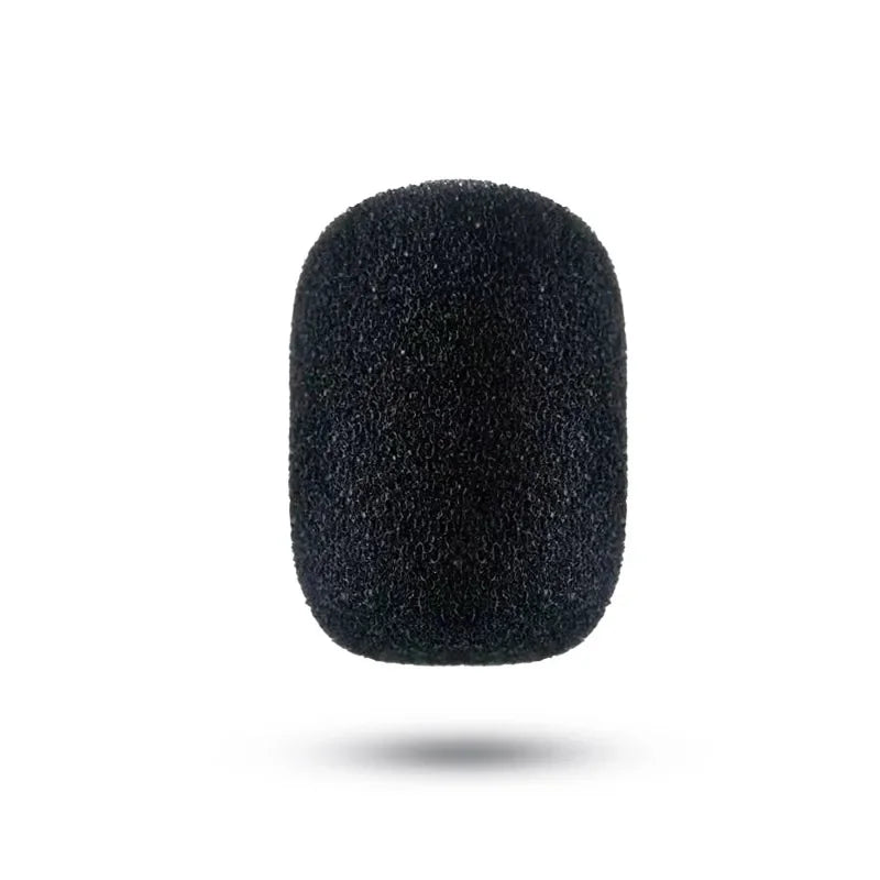 15/100PCS Microphone Replacement Foam Microphone Windscreen Headset Cover Telephone Headset Mic Cover Windshied Headset Foam