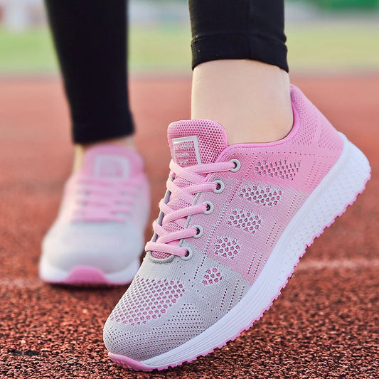 Women Sneaker Shoes Fashion Lace Up Women Sport Sneaker Plus Size Women's Sports Shoes Elegant Footwear Shoes For Ladies