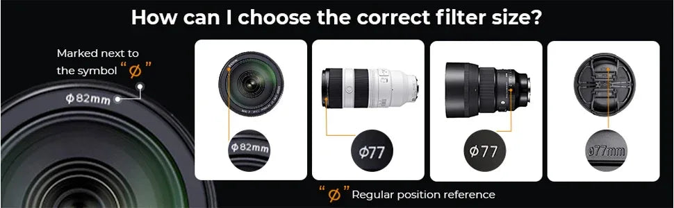 K&F CONCEPT ND2-32 1/4 Black Mist Diffusion Camera Filter lens Variable 2 in 1 ND Filters Video 49mm 52mm 58mm 62mm 67mm 77mm