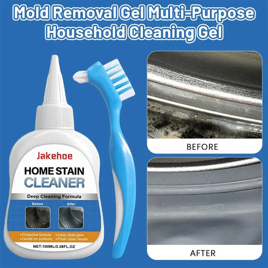 1 Set Household Stain Remover Gel Heavy Duty Washing Machine Cleaner With Brush Shower Bathroom Sink All-Purpose Cleaning Gel by PDG ibma