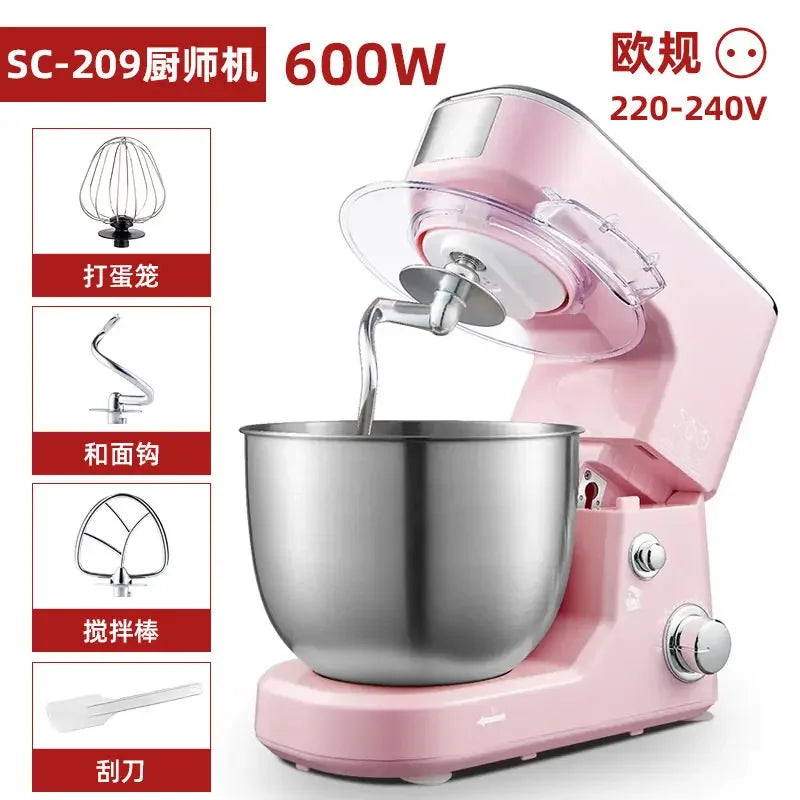 110V/220V Dragon Stand Mixer Small Household Multi-function Dough Kneader Cream Whisker Automatic LAB