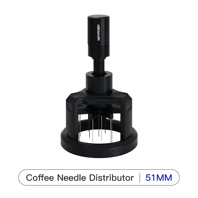 ALIKISSCAFE WDT Tools Rotary 51mm 54mm 58mm Espresso Stirrer Needle Distributor Magnetic Coffee Maker Accessories Barista Tools