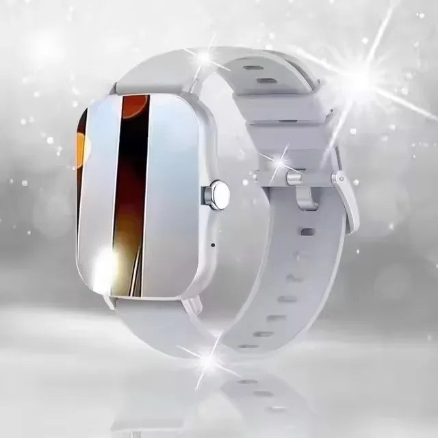 Smart watch with full touch screen, call, message reminder, music control and other functions, compatible with iPhone/android mo