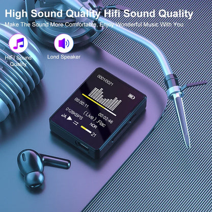 8-128GB MP3 Music Player Full Screen Touch MP4 Bluetooth Built-in Speaker Portable HiFi Music Player Video Playback recording