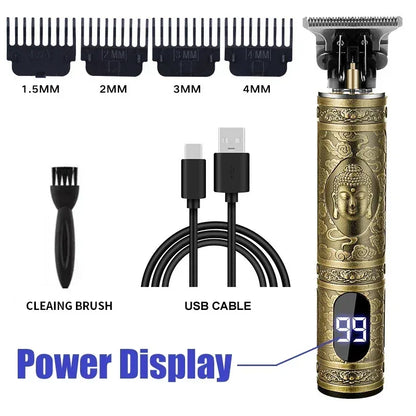 Electric Beard Trimmer for Men, Hair Cutting Machine, Rechargeable Hair Clipper, Barber Electric Shaver, Hot Sale