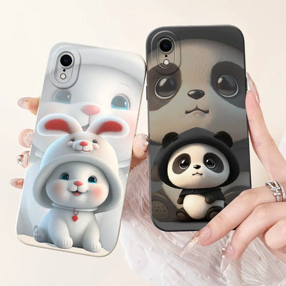 For iPhone X XR XS SE 2020 Case iPhoneX Liquid Soft Silicone Case For iPhone x s XR Back Cover For iphone se 2020 Phone Bumper