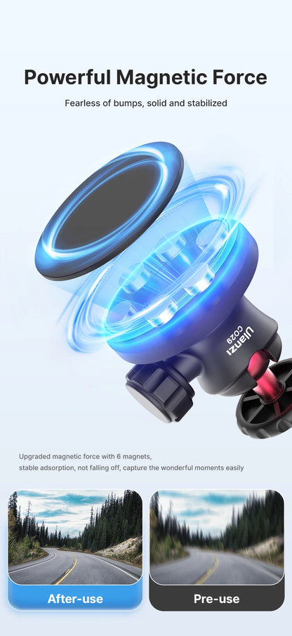 Ulanzi C029 Magnetic Tripod Ball Head Cloud Terrace for Gopro 7 8 9 10 11 12 Smartphone Action Camera Base Mount