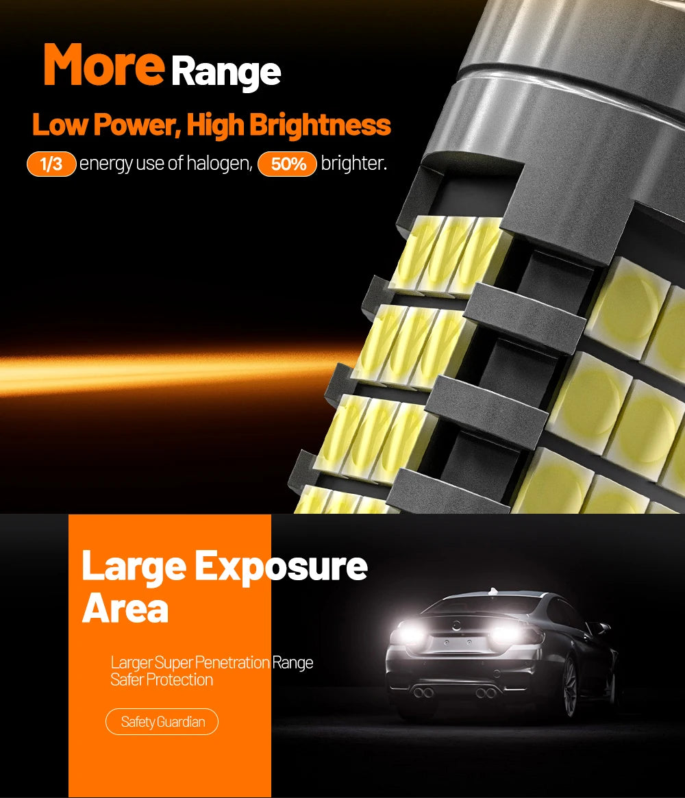 2pcs For Nissan Patrol Y61 Y62 1997-2019 LED Reverse Light Backup Lamp 2011 2012 2014 2015 2016 2017 2018 Canbus Accessories
