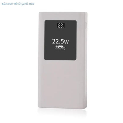 PowerBanks Casing Kit 20000mAh Mobile Chargers Builts in Cable PD22.5W Quick Charging LCD Display Shell