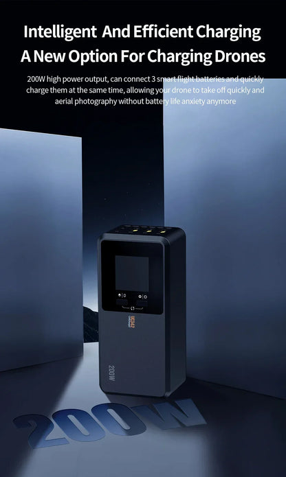 JHDDJI Matrice 4T/4E Battery Charger 200W Butler three-channel smart charger can charge 3 batteries at the same time