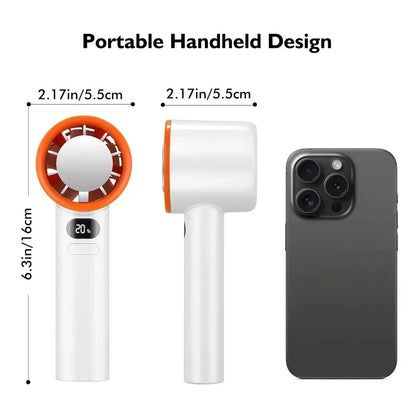 Xiaomi MIJIA Portable Fan Handheld 120 Speed Mini Bladeless Desktop Fan Rechargeable Instant Cooling With Ice Mode For Men Women