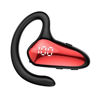 Single Wireless Bluetooth Headset Digital Display Air conduction Concept Right Ear Headphone Business Ear-mounted Earphones