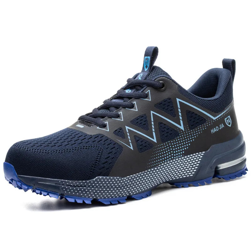 Oulylan Puncture Proof Work Safety Boots Man Breathable Work Shoes Male Men's Fashion Safety Shoes  Steel Toe Sneakers