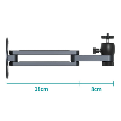 Projector Wall Mount Bracket Multi-angle Adjustable Foldable 360 Degrees Rotation Wall Support Aluminum Alloy Projector Stand