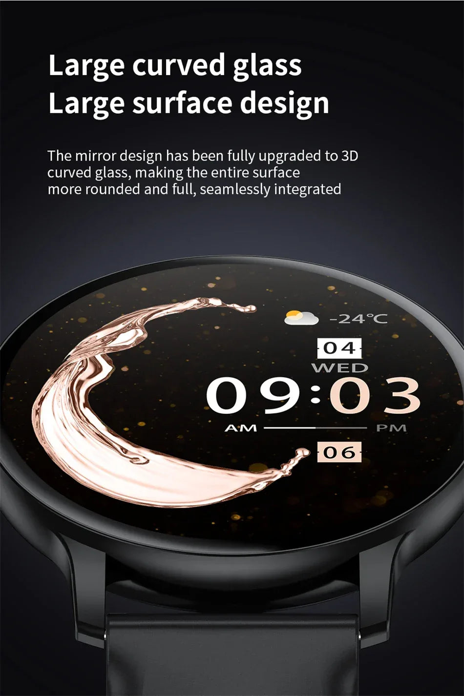 LIGE Smart Watch Women 1.39'' Full Touch Screen Custom Dials Wristwatch Bluetooth Call Blood Oxygen Monitor Sport Smartwatch Men