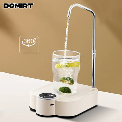 Electric Water Pump Smart Rechargeable Automatic Water Dispenser for Gallon Drinking Portable Water Bottle Pump for Home Office