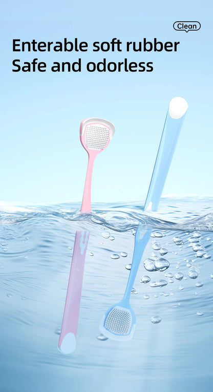 Tongue Coating Scraper, Tongue Coating Cleaning Gel, Oral Refreshing Cleaning Toothpaste, Tongue Brush, Cleaner